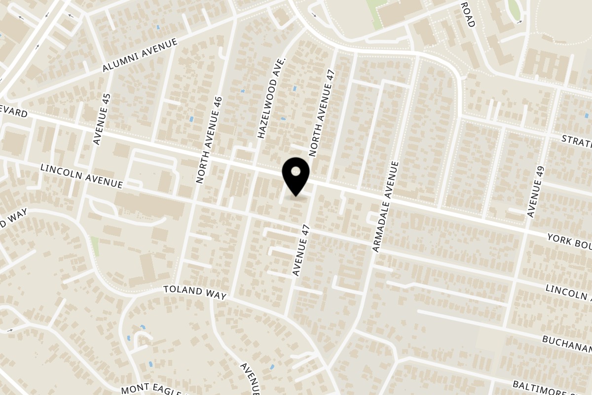 Map showing the location of York Kabob on 4682 York Blvd # D in Los Angeles